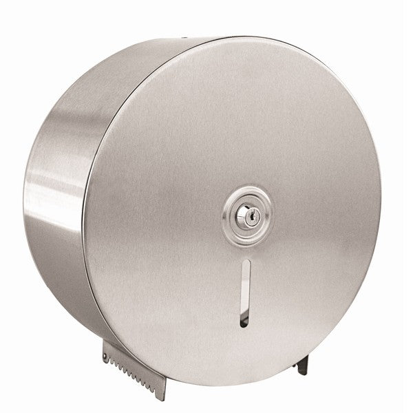 Jumbo Toilet Roll Dispenser (Single) - Stainless Steel
