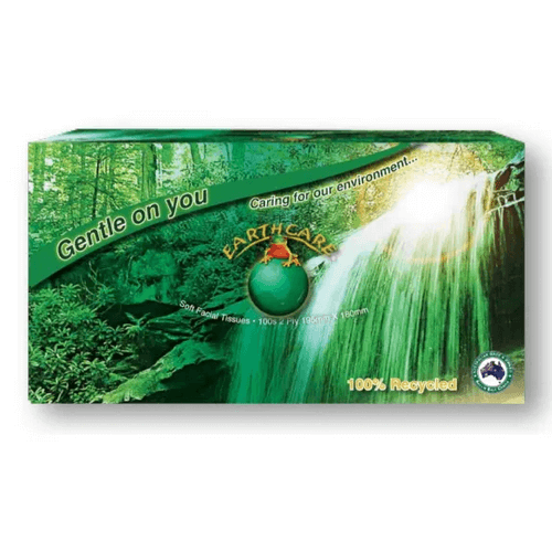 Earthcare Facial Tissues 2 Ply (Recycled, Australian) - Australian Wade