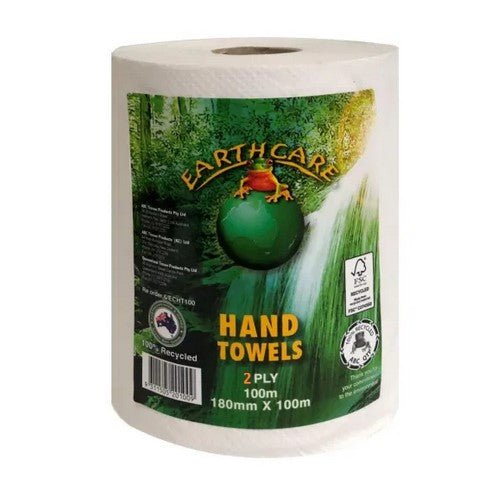 Paper Towel Rolls - Extra Long 2ply x 12 (Australian, Recycled) - Australian Wade