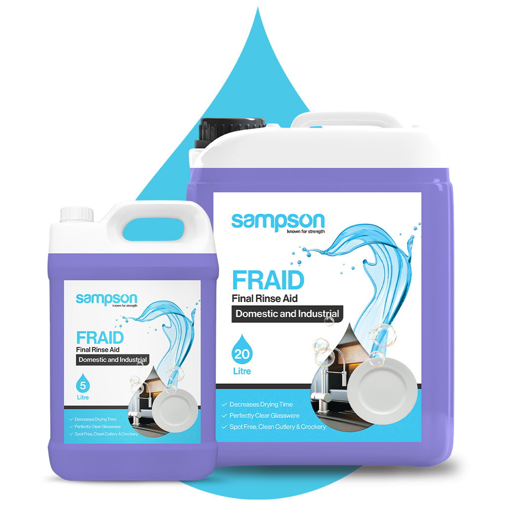 Fraid Final Rinse Aid For Domestic And Industrial Dishwashers