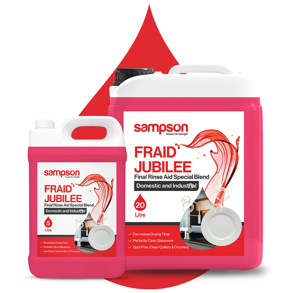 Fraid Jubilee Final Rinse Aid For Domestic And Industrial Dishwashers