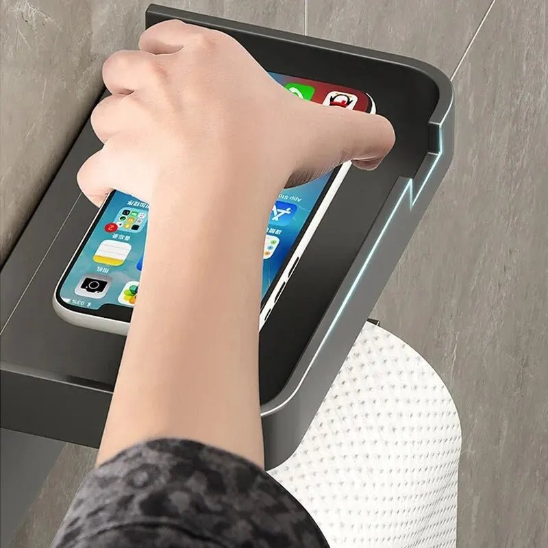 Toilet Paper Holder with Phone Shelf - Australian Wade