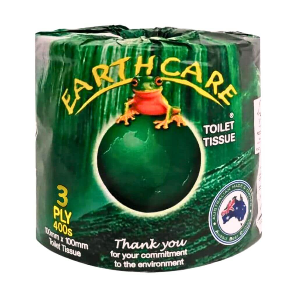 Sample: 6 rolls 2ply/3ply Earthcare Recycled Australian Toilet Paper - Australian Wade