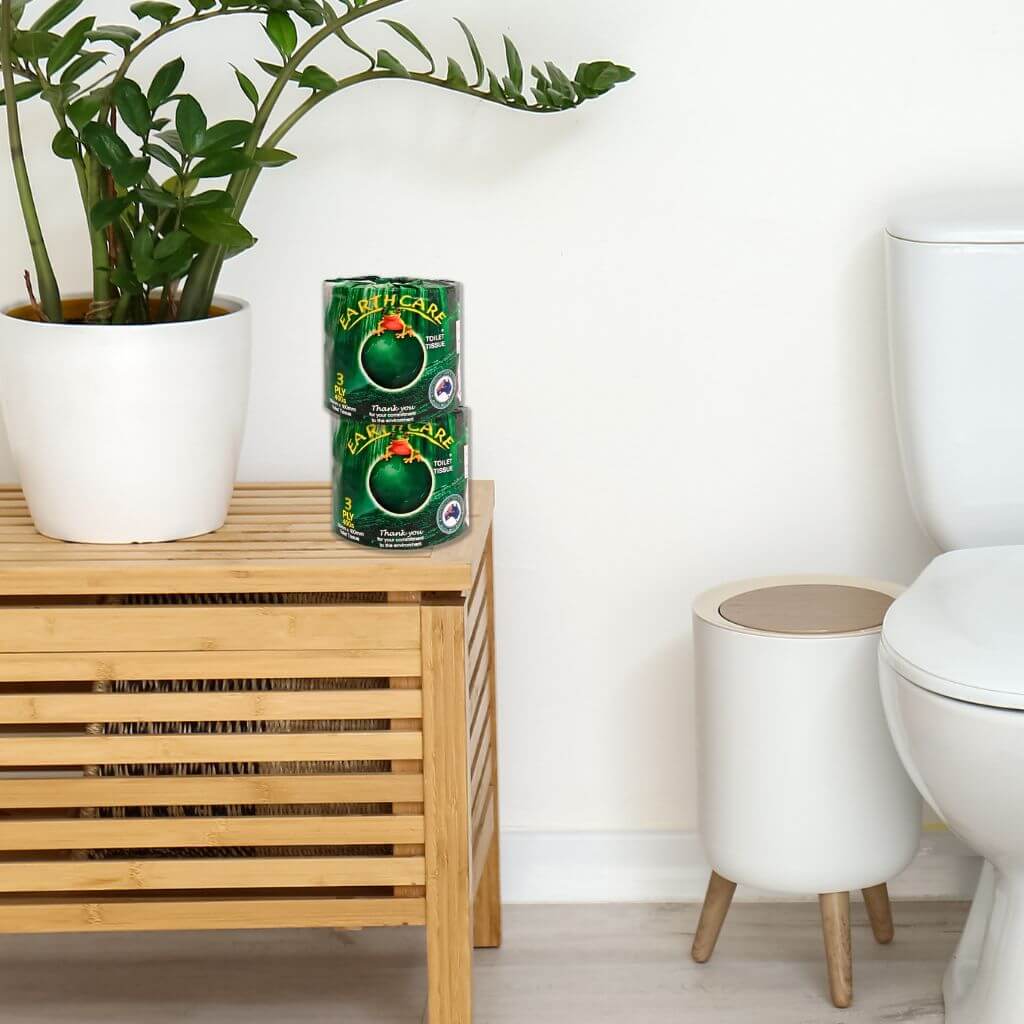 Earthcare Rolls of Toilet Paper x 48 (3 Ply, Extra Long, Recycled, Australian) - Australian Wade