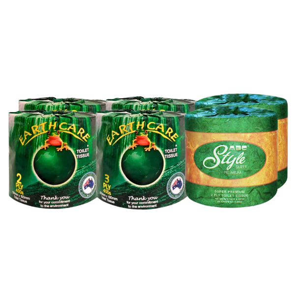 Sample: 6 rolls 2ply/3ply Recycled Australian Toilet Paper - Australian Wade