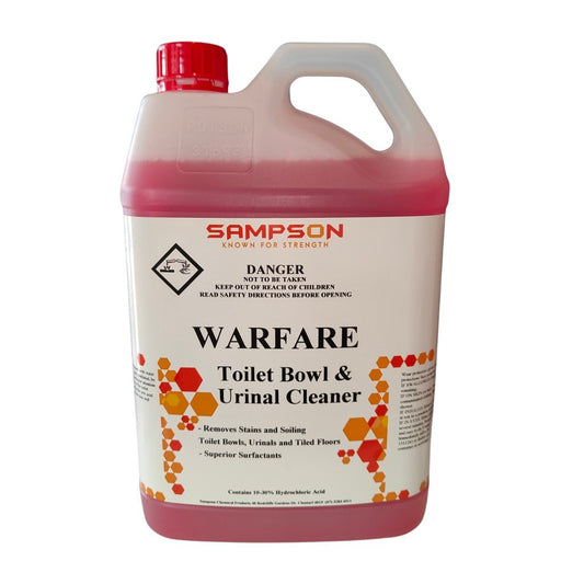 Warfare Hydrochloric Acid Toilet Bowl And Urinal Cleaner - Australian Wade